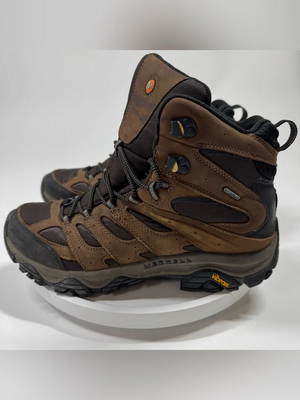 Merrell Men's Moab 3 Apex Mid Bracken Waterproof Hiking Boots Vibram Mens 12